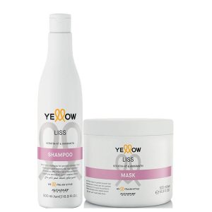 Yellow Liss shampoo and mask