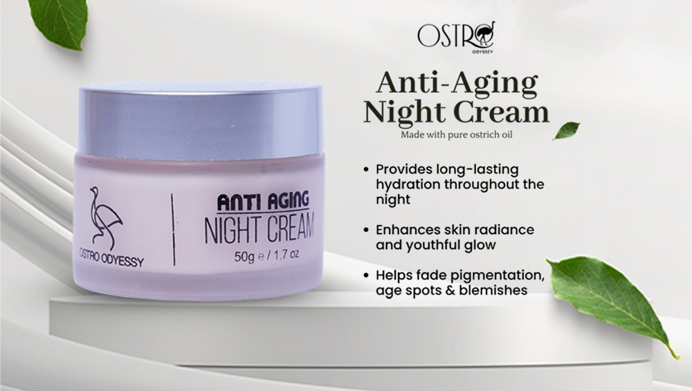 Ostro Odyssey Anti-Aging Night Cream for skin repair